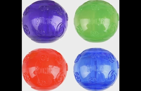 Kong® Speelgoed Squeezz® Bal Meerdere kleuren