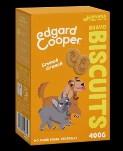 Edgard&Cooper biscuit adult banana&peanut 400gr Edgard&Cooper biscuit adult banana&peanut 400gr