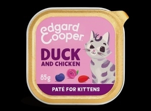 Edgard&Cooper kat kitten paté eend&kip 85gr Edgard&Cooper kat kitten paté eend&kip 85gr
