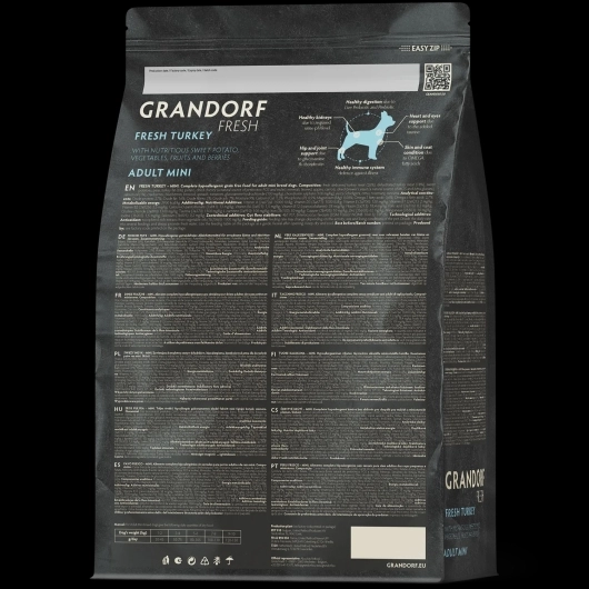 GF-Dog - Fresh Turkey - Adult Mini Breeds - 1 Kg