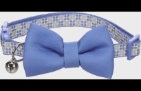 Halsband met strik Casi Blauw