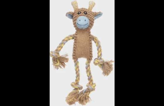 Speelgoed Bruta Hert met touw Bruin