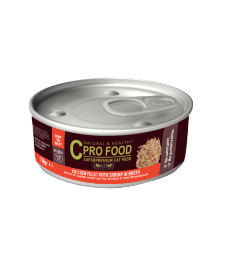 Cprofood Cat Tuna Fillet & Shrimp Broth 70g
