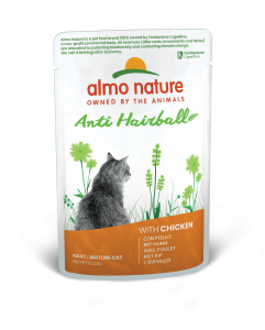 Almo Nature Holistic cat pouch anti-haarbal kip 70gr Almo Nature Holistic cat pouch anti-haarbal kip 70gr