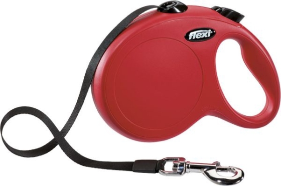 flexi rollijn CLASSIC tape L rood, 5 meter