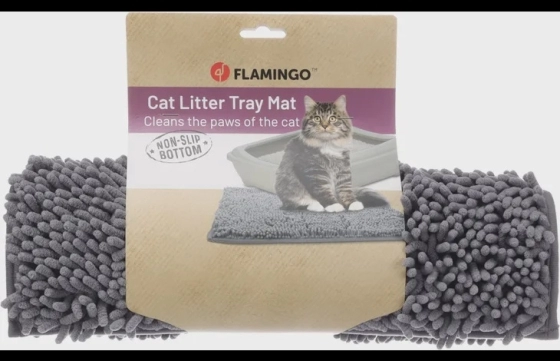 Kattenbakmat Rutt Grijs