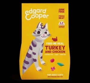 Edgard&Cooper kat adult brok kalkoen&kip 325gr Edgard&Cooper kat adult brok kalkoen&kip 325gr