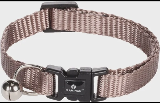 Kattenhalsband Ziggi Taupe