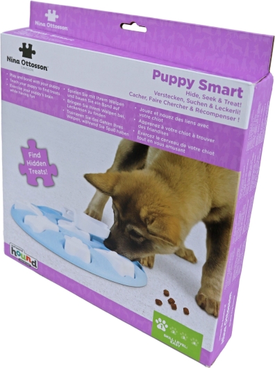Nina Ottosson puppyspel puppy smart, blauw