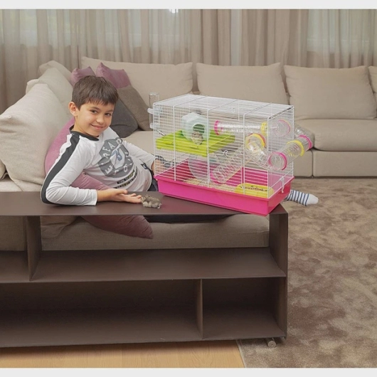 LAURA - Hamster cage on two floors, complete with tubes