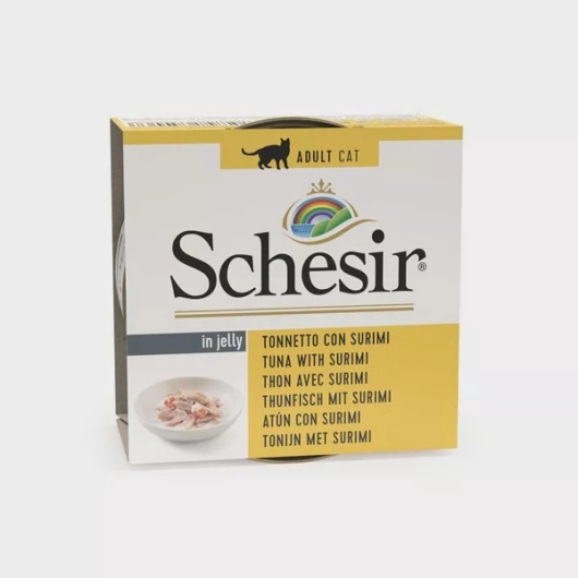 Schesir Cat 85gr - TONIJN & SURIMI (gelatine)