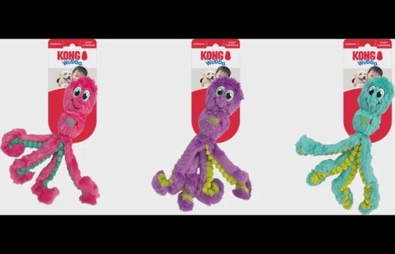 Kong® Speelgoed Wubba Octopus Meerdere kleuren M
