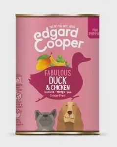 E&C Hond Pup Blik Eend 400g
