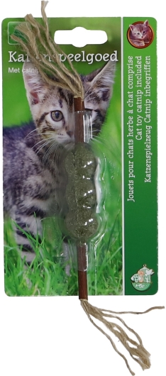 Matabi stick + catnip ballen 12cm + touw