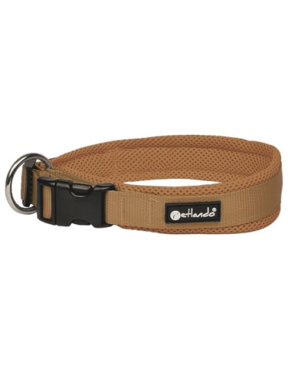 Petlando Hondenhalsband Mesh Cognac - Klikhalsband - Xxs 30-35x2 Cm Petlando Hondenhalsband Mesh Cognac - Klikhalsband - Xxs 30-35x2 Cm