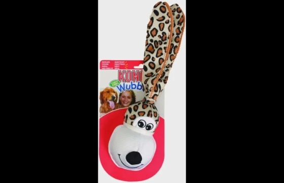 Kong® Speelgoed Wubba Floppy Ear Zebra & Giraf & Tijger & Luipaard Meerdere uitvoeringen
