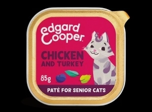 Edgard&Cooper kat senior paté kip&kalkoen 85gr Edgard&Cooper kat senior paté kip&kalkoen 85gr