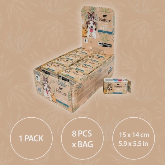 Naturé Travel Wipes Aloë Vera 8st