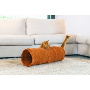 DBL KATTENTUNNEL RIBBED TERRA 25X75
