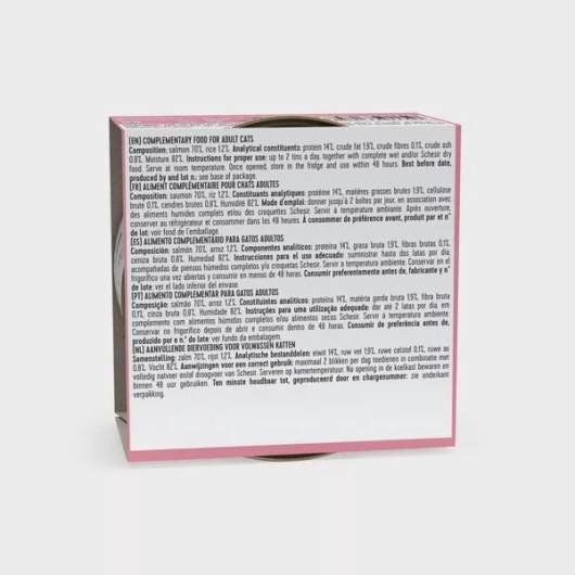 Schesir Cat 85gr - ZALM NATUUR (kookwater)