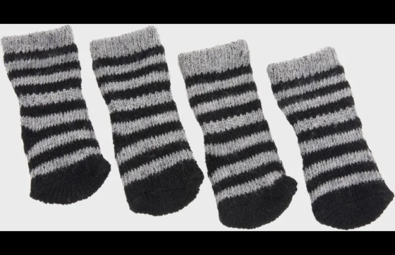 Sokken Sockies 4 st Zwart & Grijs XS