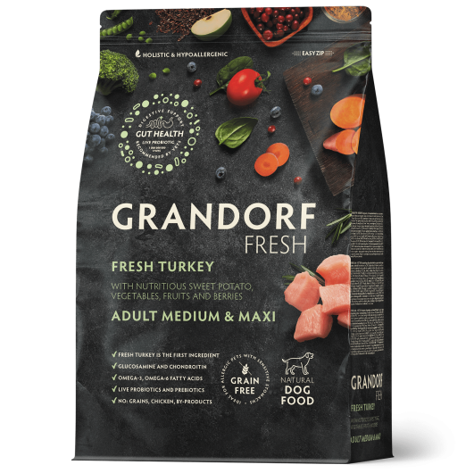 GF-Dog - Fresh Turkey - Adult Medium & Maxi Breeds - 3 Kg