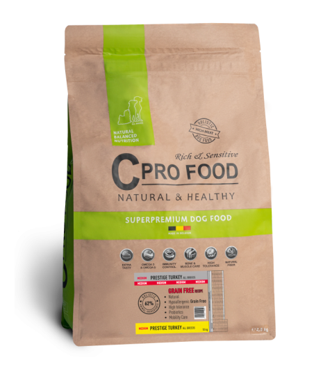 Cpro Food Medium Prestige Turkey Grain Free 2,5kg Cpro Food Medium Prestige Turkey Grain Free 2,5kg