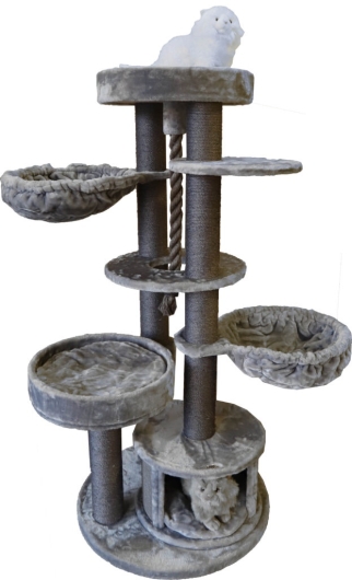 Boony krabpaal lhotze grijs/antraciet, 155 cm.