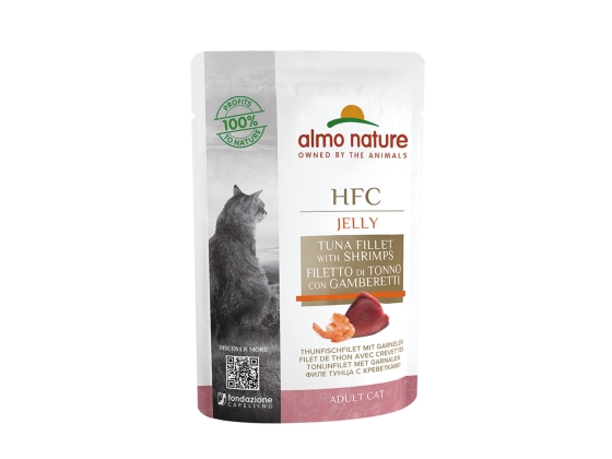 HFC Cats 55g Jelly - met tonijn en garnalen HFC Cats 55g Jelly - met tonijn en garnalen