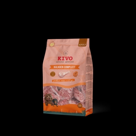 Kivo Kalkoen compleet porties 500g