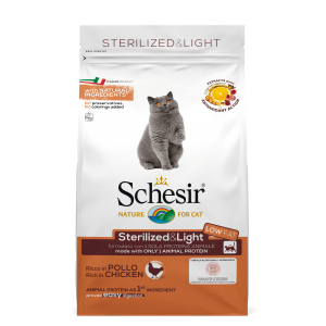 Schesir kat dry sterilized kip 1,5kg
