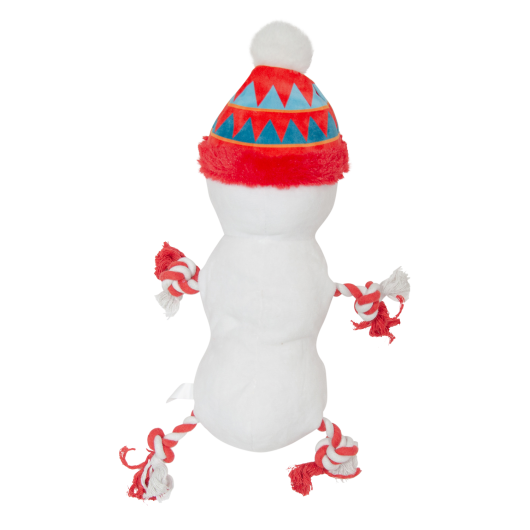 JV Sneeuwman met touw en pieper wit
