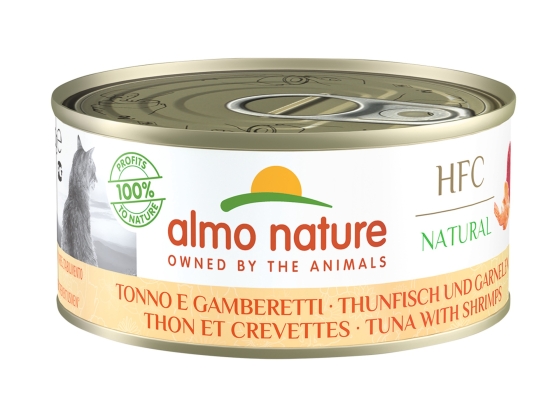 HFC Cats 150g Natural - Tonijn en garnaal HFC Cats 150g Natural - Tonijn en garnaal