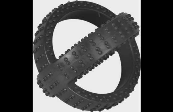 Speelgoed Gladiator Cross bal Zwart Medium