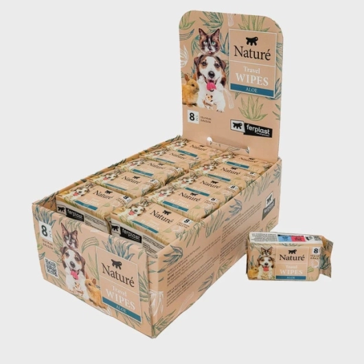 Naturé Travel Wipes Aloë Vera 8st