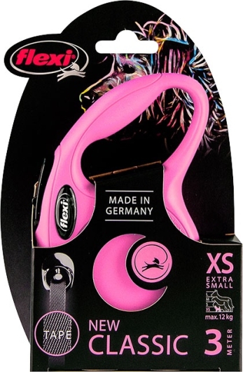 Flexi rollijn CLASSIC tape XS roze, 3 meter. Flexi rollijn CLASSIC tape XS roze, 3 meter.