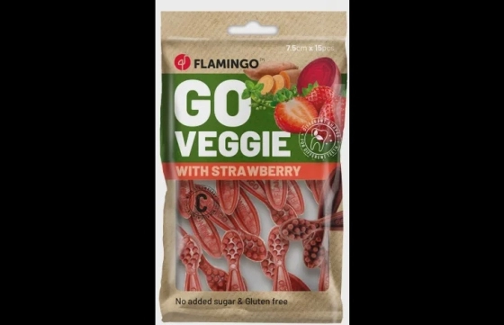 Veggie tandenborstel met aardbei 120g
