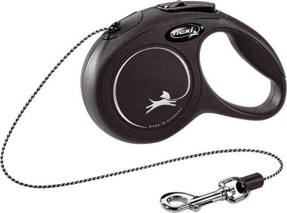 Flexi rollijn CLASSIC cord XS zwart, 3 meter
