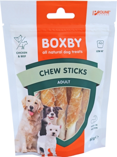 Boxby chew sticks, 80 gram
