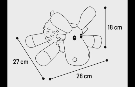 Speelgoed Flufa Rendier Beige