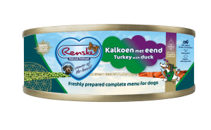 Renske vers vlees maaltijd hond kalkoen/eend 95gr Renske vers vlees maaltijd hond kalkoen/eend 95gr