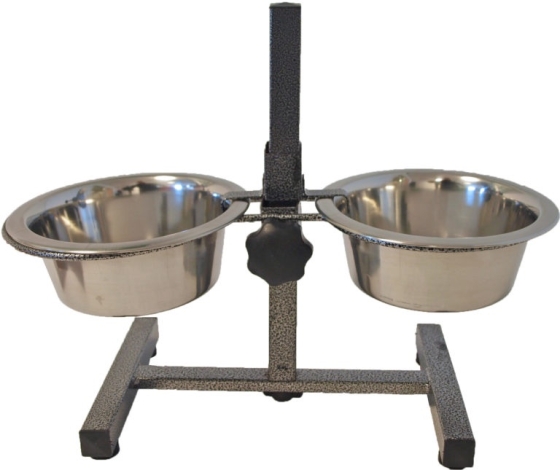 H-standaard met RVS bakken, 17 cm