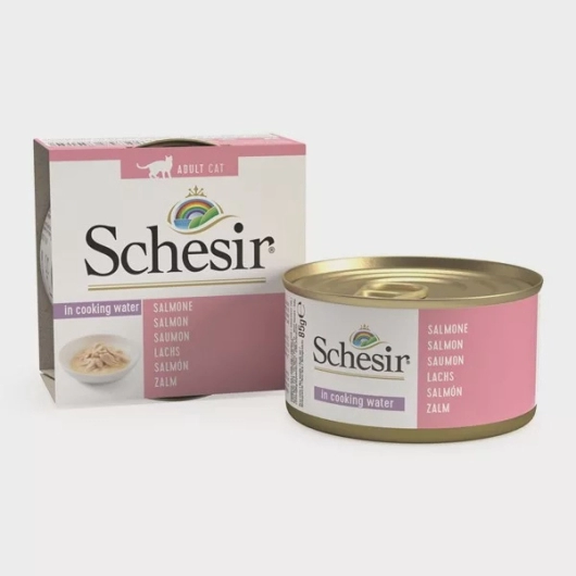 Schesir Cat 85gr - ZALM NATUUR (kookwater)