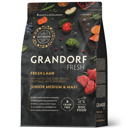 GF-Dog - Fresh Lamb - Junior Medium & Maxi Breeds -3 Kg