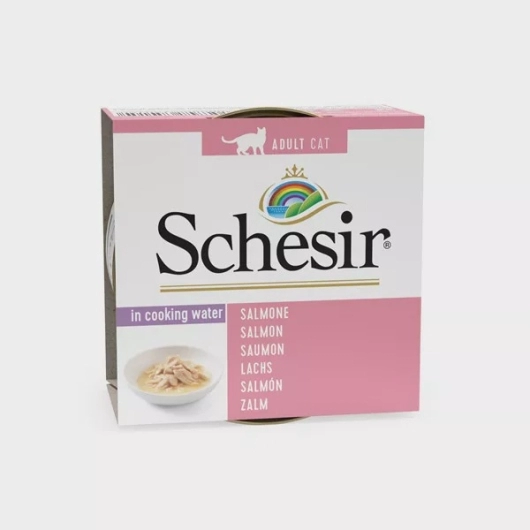 Schesir Cat 85gr - ZALM NATUUR (kookwater)