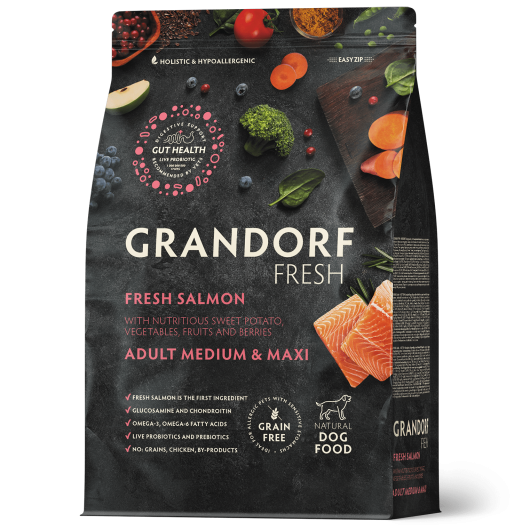 GF-Dog - Fresh Salmon - Adult Medium & Maxi Breeds - 10 Kg
