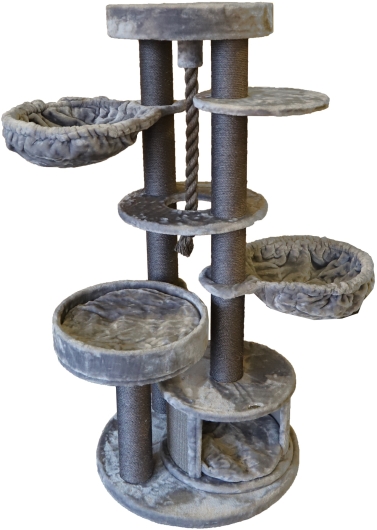 Boony krabpaal lhotze grijs/antraciet, 155 cm.