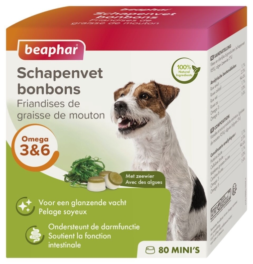 Schapenvet bonbons zeewier mini's 245g Schapenvet bonbons zeewier mini's 245g