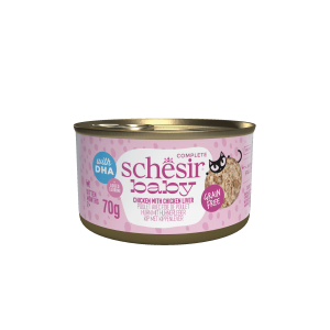 Schesir Baby kitten blik bouillon kip&lever 70gr Schesir Baby kitten blik bouillon kip&lever 70gr