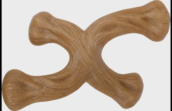 Speelgoed Nyl'o Wood X-vorm met rundssmaak L